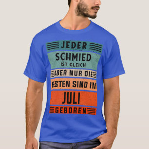 Camiseta Nacimiento del herrero Nacido en julio herrero T
