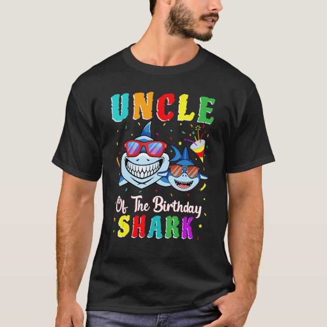Camiseta Nacimiento Del Tío De La Familia De Cumpleaños De  (Anverso)