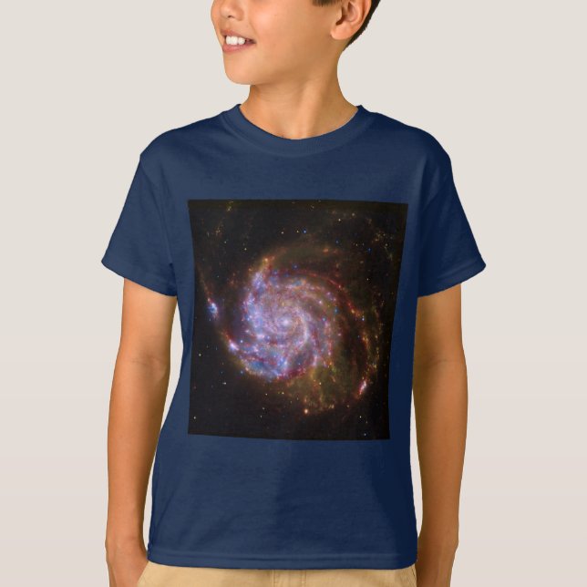 Camiseta Nacimiento estelar en el volante: Galaxia M101 (Anverso)