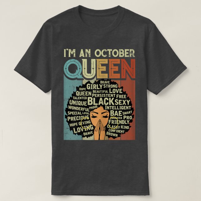 Camiseta Nacimiento femenino de la historia negra africano  (Diseño del anverso)
