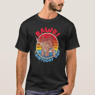 Camiseta Nacimiento I Rawr Stegosaurus Stenops I Familia M