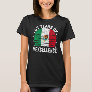 Camiseta Nacimiento mexicano de 55 años 55 cumpleaños Pun V