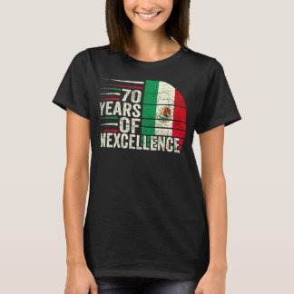 Camiseta Nacimiento mexicano de 70 años 70 cumpleaños Pun V