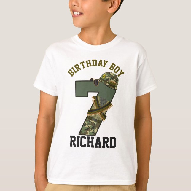 Camiseta Nacimiento Militar Séptimo Soldado (Anverso)
