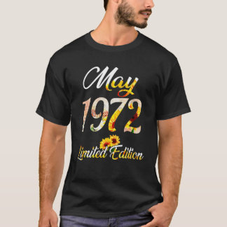 Camiseta Nacimiento Mujeres Chica Sunflower Mayo 1972