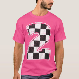 Camiseta Nacimiento Niño 2 Dos Razas Bandera de Carreras de