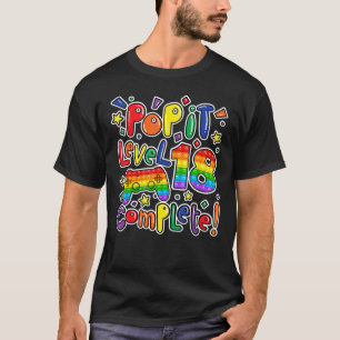 Camiseta Nacimiento Niño Chica Nivel 18 Completar Pop It Fi