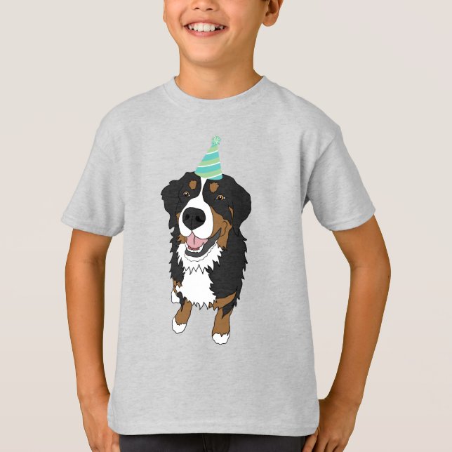 Camiseta Nacimiento niño/Chica Perro de montaña Bernese (Anverso)