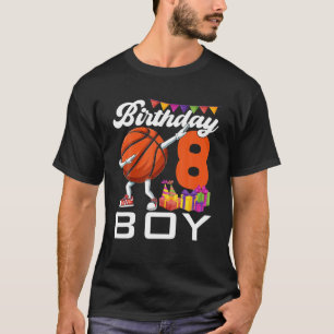 Camiseta Nacimiento Niño de 8 años Baloncesto Dabbing Ball 
