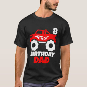 Camiseta Nacimiento Niño Monstruo Rojo Camión Coincidiendo