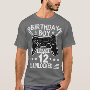 Camiseta Nacimiento Niño Nivel 12 Desbloqueado Video de 12º