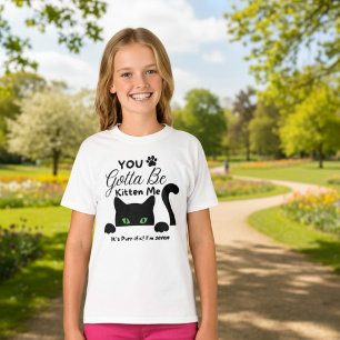 Camiseta Nacimiento personalizado de gatito negro