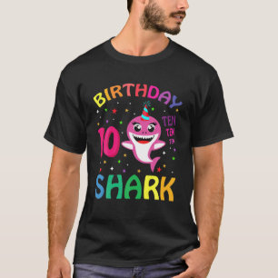 Camiseta Nacimiento Tiburón Diez Años Divertidos Ideas