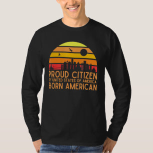 Camiseta Nació Ame Un Orgulloso Ciudadano De Estados Unidos