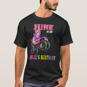 Camiseta Nació el disfraz de cumpleaños de Ángel, unicornio