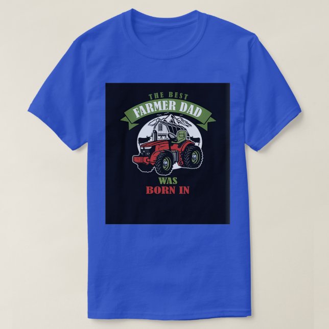 Camiseta nació el mejor padre campesino (Diseño del anverso)