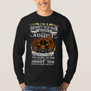 Camiseta Nació En Agosto La Vieja Bicicleta De Los Hombres