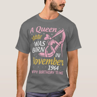 Camiseta Nació En Noviembre De 1964 Feliz Cumpleaños Para M
