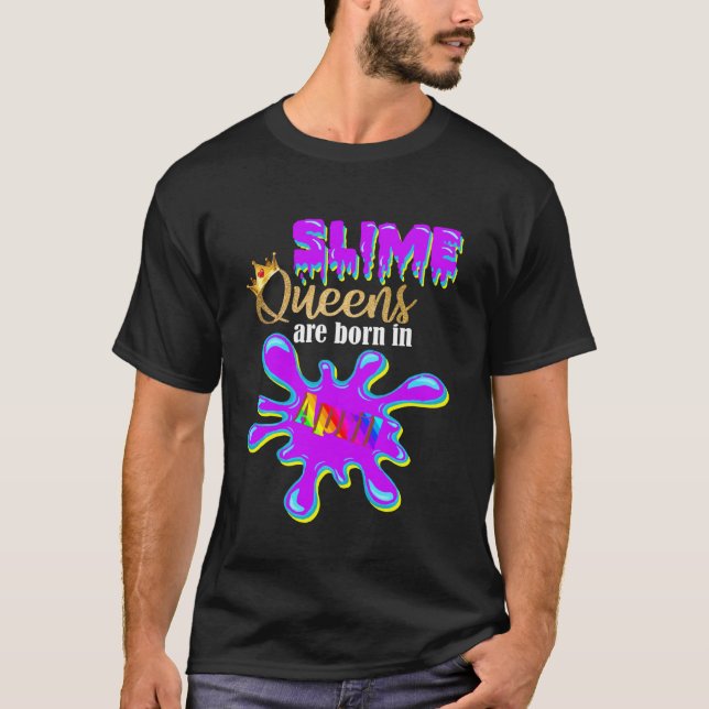 Camiseta Nació en Slime Chica Fiesta Slime Queens (Anverso)