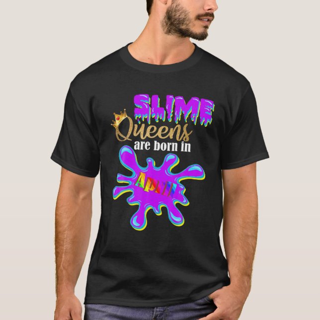 Camiseta Nació en Slime Chica Fiesta Slime Queens (Anverso)