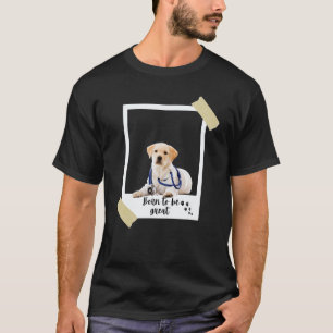 Camiseta Nació este gran labrador retriever lindo perro y c