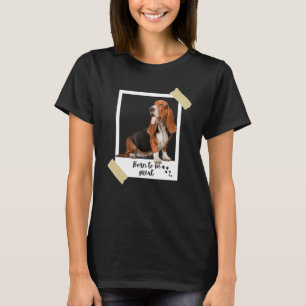 Camiseta Nació Este Gran Perro Beagle Y Cachorro