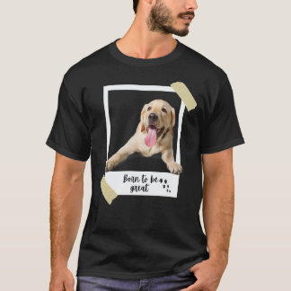 Camiseta Nació este gran perro labrador retriever lindo y c