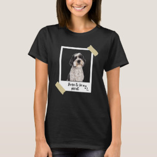 Camiseta Nació Este Gran Perro Maltés Y Animal Cachorro