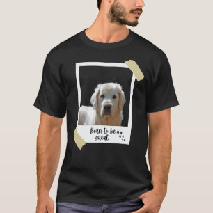 Camiseta Nació este gran perro retriever dorado lindo y cac