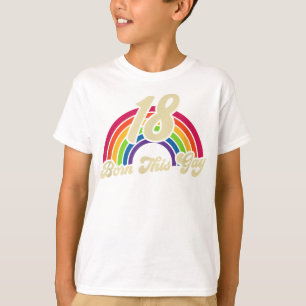 Camiseta Nació este orgullo gay arcoiris 18º orgullo gay