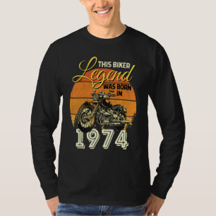 Camiseta Nació Leyenda de Motociclismo para hombres de leye