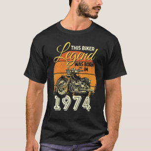 Camiseta Nació Leyenda de Motociclismo para hombres de leye