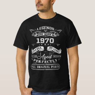 Camiseta Nació Leyenda Vintage En 1970, 1970 Feliz Nacimien