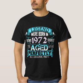 Camiseta Nació Leyenda Vintage En 1972
