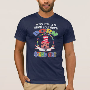 Camiseta Nació Para Destacar La Conciencia Del Autismo