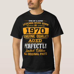 Camiseta Nació Una Leyenda Desde 1970, 1970 Feliz Nacimient