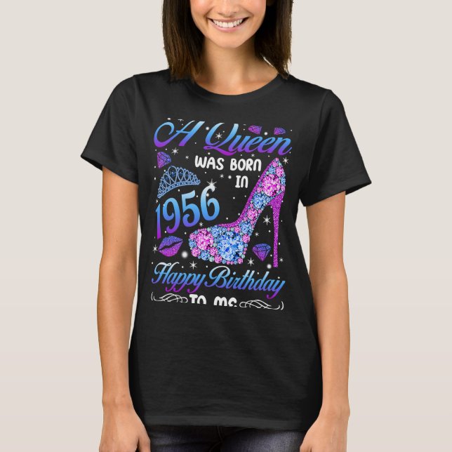 Camiseta Nació Una Reina En 1956. 66....................... (Anverso)
