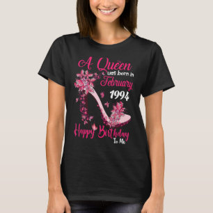 Camiseta Nació una reina en febrero de 1994 29º cumpleaños