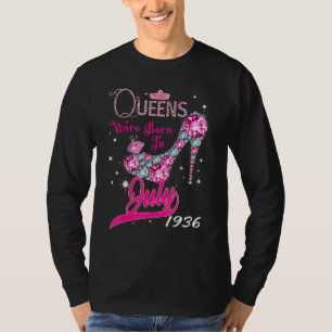 Camiseta Nació Una Reina En Julio De 1936 Feliz 86º Cumplea
