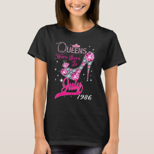 Camiseta Nació Una Reina En Julio De 1986 Feliz 36º Cumplea