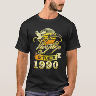 Camiseta Nació Una Reina En Octubre De 1990 30º Nacimiento 