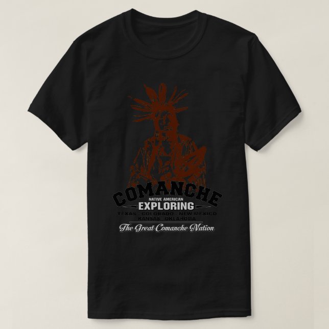 Camiseta Nación Comanche Nativo Americano (Diseño del anverso)