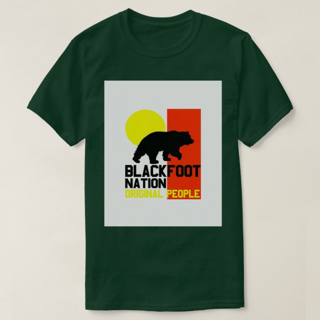 Camiseta NACIÓN DE BLACKFOOT GENTE ORIGINAL 2 Gráfico (Diseño del anverso)