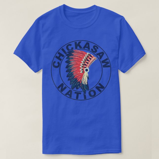 Camiseta Nación de Chickasaw se dirige a los pollos nativos (Diseño del anverso)