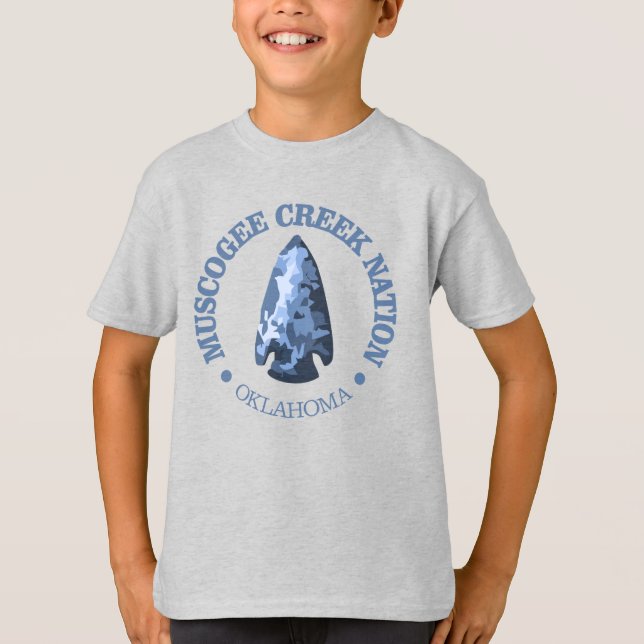 Camiseta Nación de Creek Muscogee (punta de flecha) (Anverso)