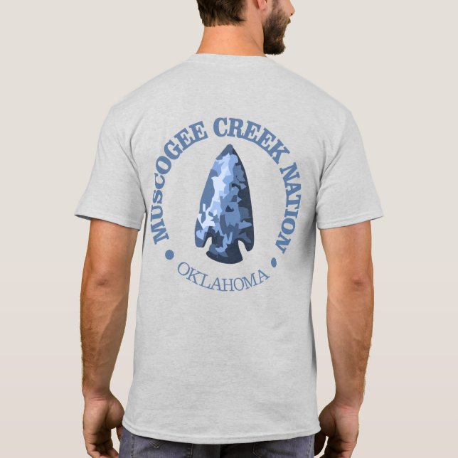 Camiseta Nación de Creek Muscogee (punta de flecha) (Reverso)