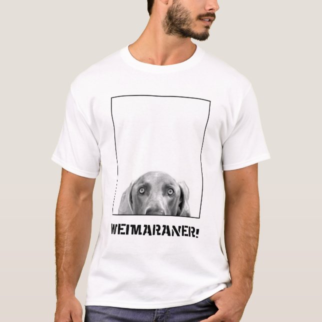 Camiseta Nación de Weimaraner: ¡Weimaraner en una caja! (Anverso)