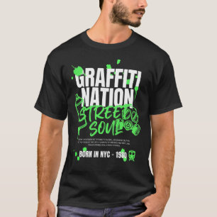 Camiseta Nación del Graffiti – Diseño de Arte Urbano del Al