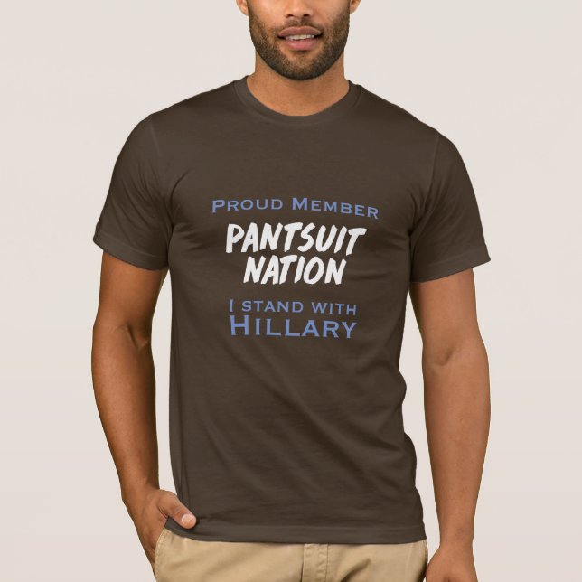 Camiseta ¡Nación del Pantsuit para Hillary! (Anverso)