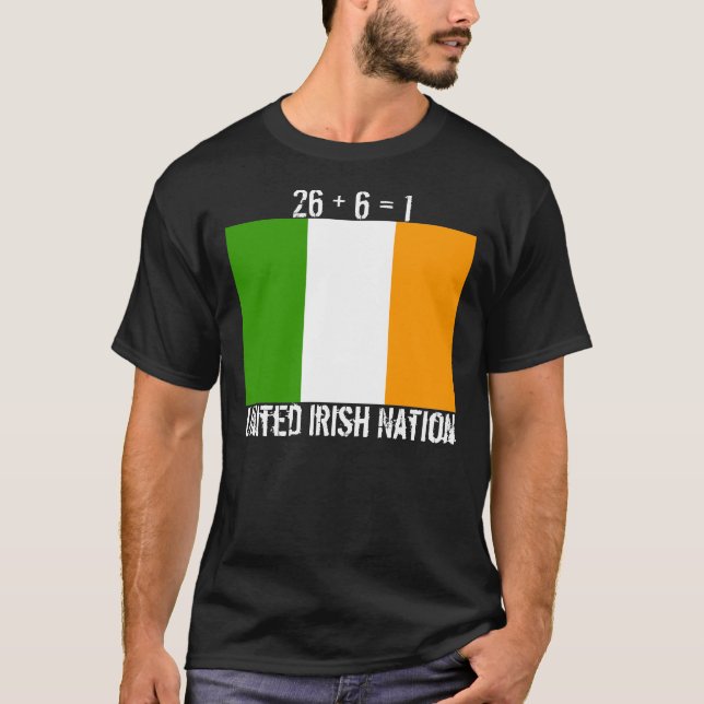 Camiseta Nación irlandesa tricolora, unida (Anverso)
